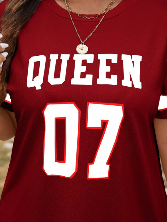 Plus Size Women's Sporty Casual Dress