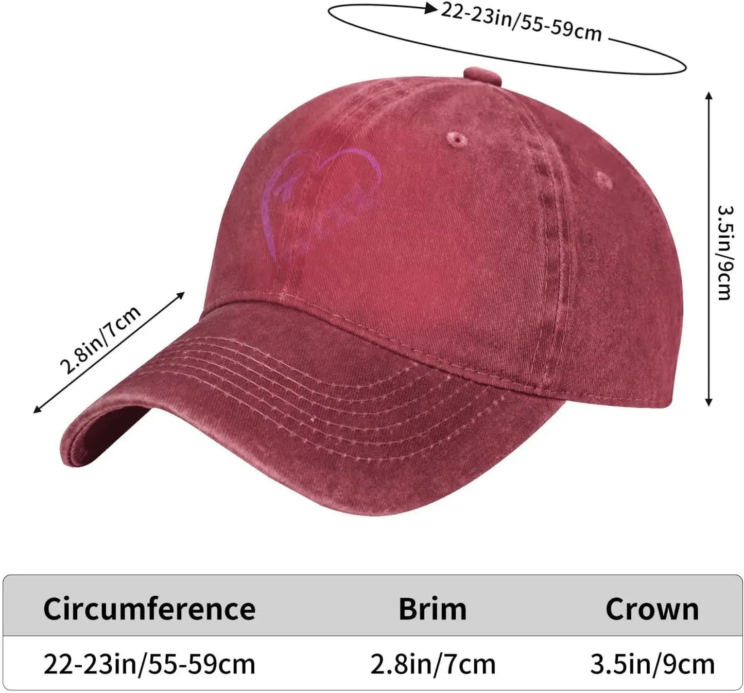 I'm A Survivor Heart Pink Ribbon Breast Cancer Awareness Unisex Baseball Cap
