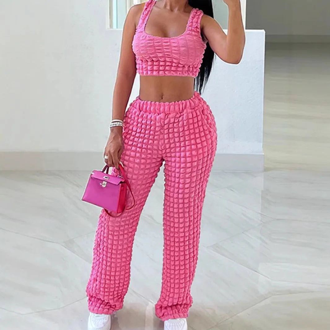 2 Piece Women Sets 2025 New Arrival Plus Size Summer Matching Sets Print Two Pieces Sets Top Pants Suits Outfits Clothing