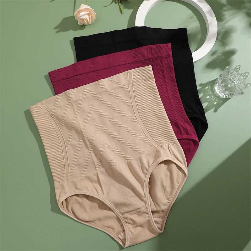 Seamless High Waist Shaping Panties For Women Slimming Tummy Control Waist Trainer Body Shaper Shapewear Butt Lifter Lingerie