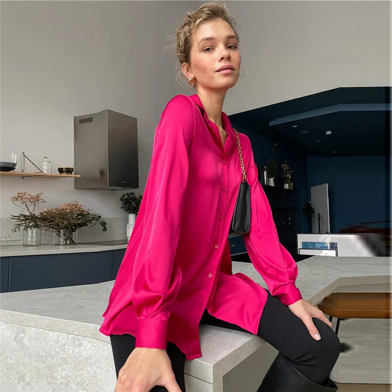 Women's Long-sleeved Elegant Shirt