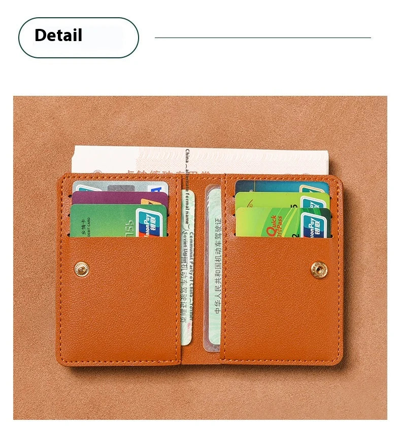 Simplicity Mini Folding Women's for Wallet PU Men Driver's License Credit Card Holder Storage Zero Monederos Purse