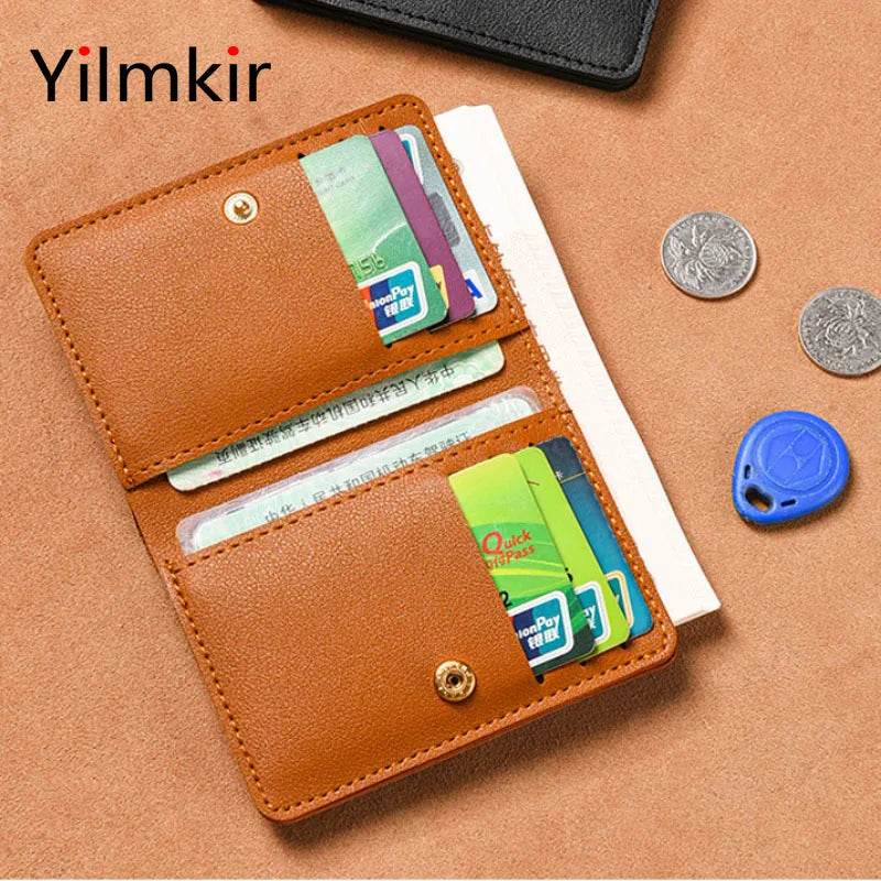 Simplicity Mini Folding Women's for Wallet PU Men Driver's License Credit Card Holder Storage Zero Monederos Purse