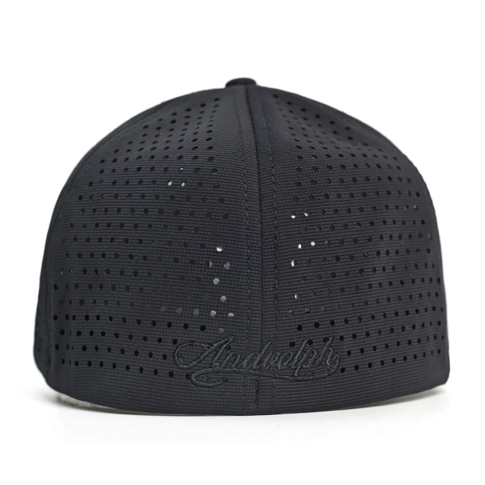 Mesh Short Brim Back Closed Baseball Cap Men Women Breathable Snapback Hats Fitted Dad Hat Adjustable Solid Trucker Style