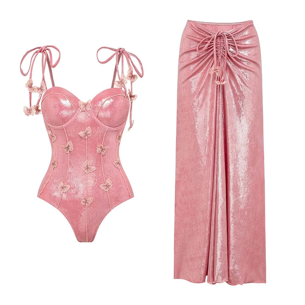 Bikini Bodysuit Swimwear Women Beachwear Holiday Bikini Cover Ups Outfits