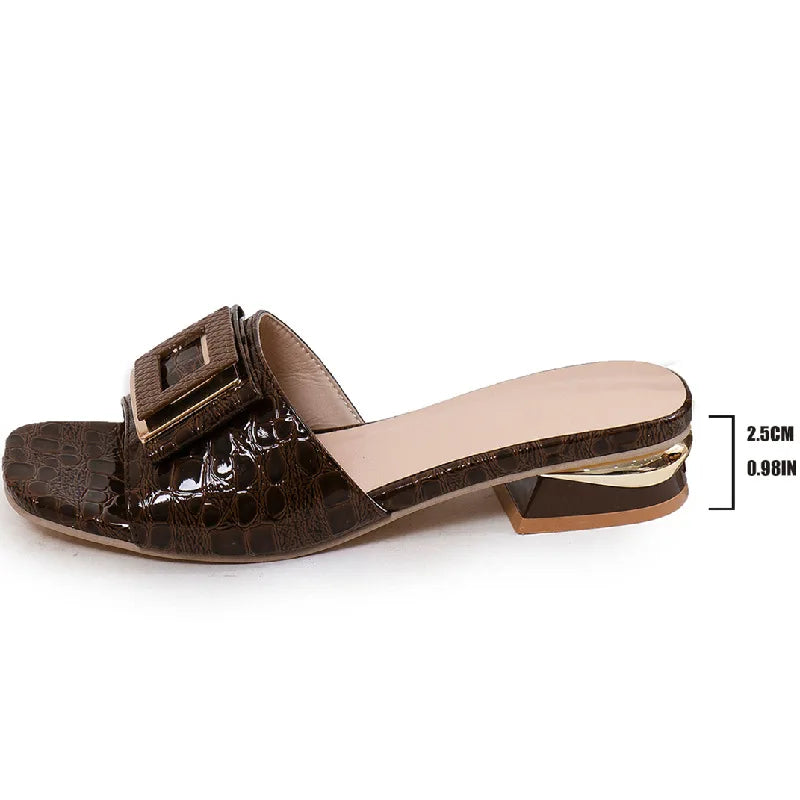 Women High Heel Slippers Summer