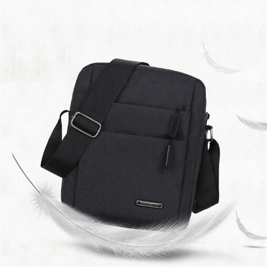 Oxford Men Crossbody Phone Bags, Multi-Layer Zipper Messenger Shoulder Bag Handbag & Purse for Business Travel Men's Bags Bolsas