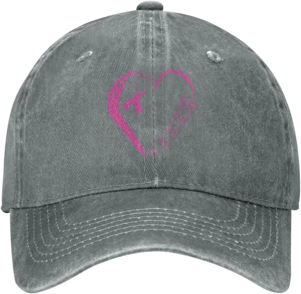 I'm A Survivor Heart Pink Ribbon Breast Cancer Awareness Unisex Baseball Cap