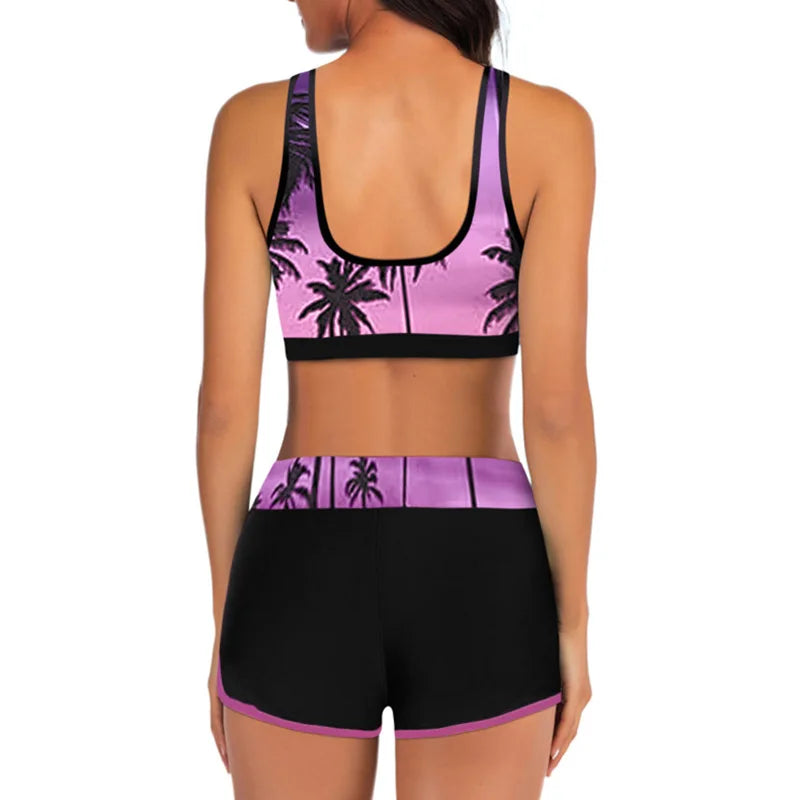 Swimsuit Women Sporty Tankini Sets