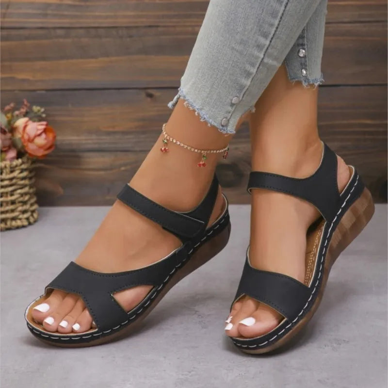 Summer Women Shoes Sandals Elegant Walking Shoes Beach Ladies Shoes Wedge Women's Sandals Non-Slip Footwear Sandal Women Female