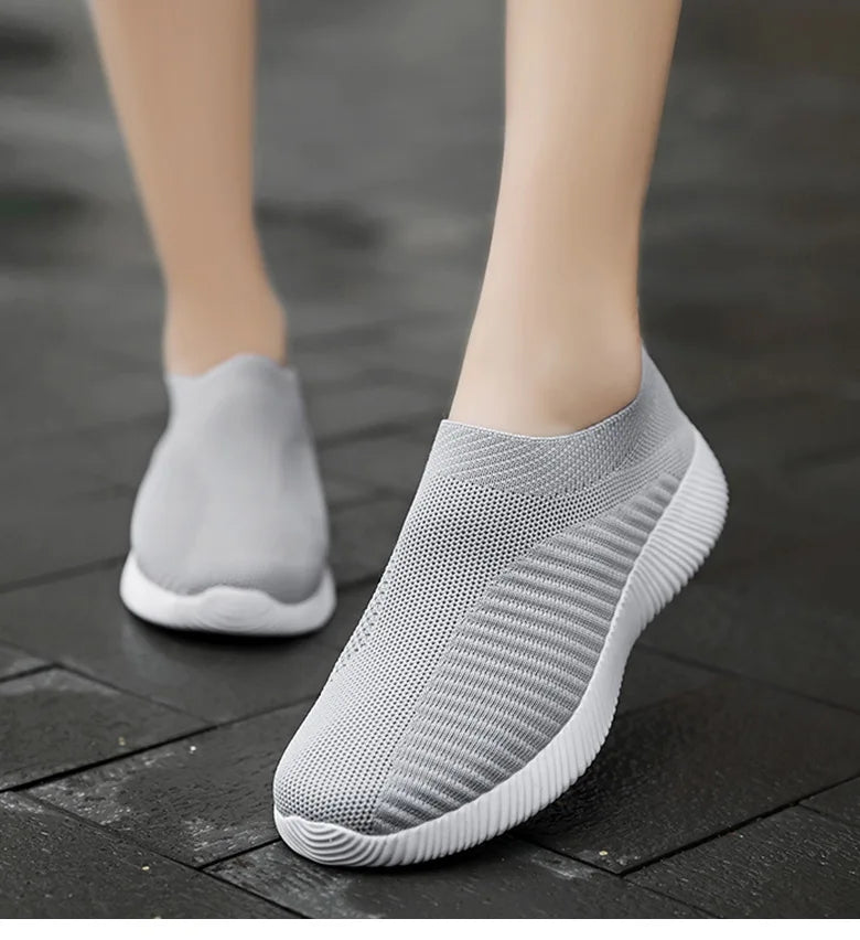 Breathable Flats Elastic Flat Shoes For Women Sneakers