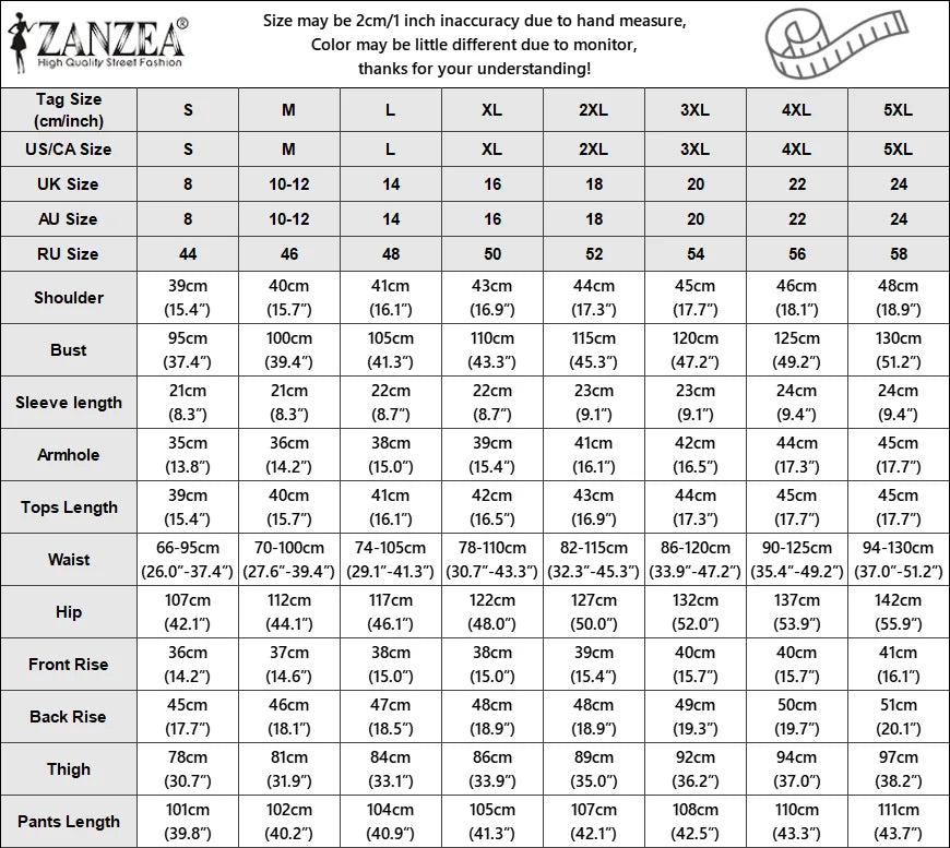 ZANZEA Plus Size 5XL Women Pant Sets Summer Two-piece Outfits Fashion Short Sleeve Shirts and High Waist Wide Leg Pants Suits