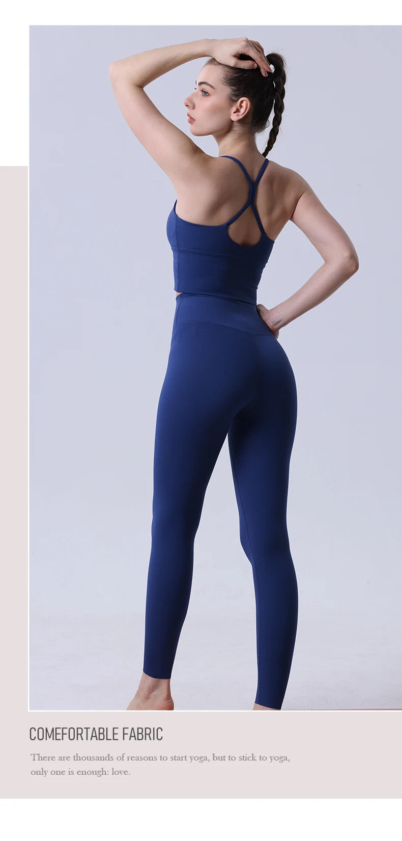 2 Piece Yoga Clothes Women's Tracksuit Athletic Wear Pilates Fitness Suit Gym Workout Push Up Clothes Sports Bra Leggings Suit