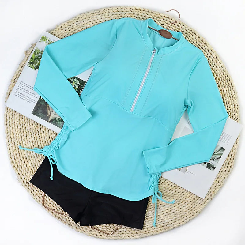 Women Surfing Two Piece Swimsuit