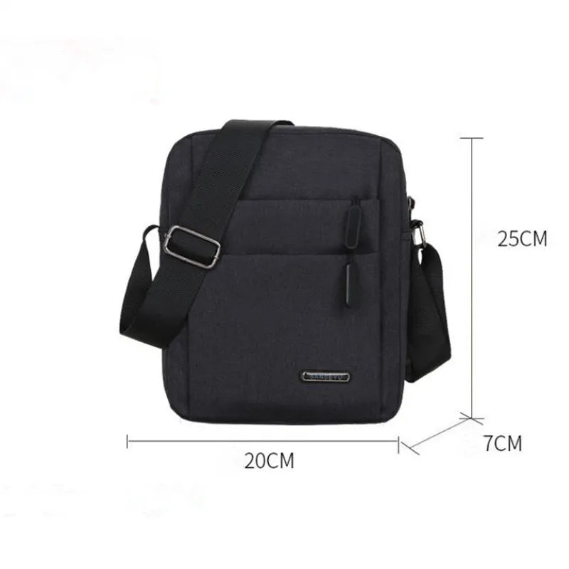 Oxford Men Crossbody Phone Bags, Multi-Layer Zipper Messenger Shoulder Bag Handbag & Purse for Business Travel Men's Bags Bolsas