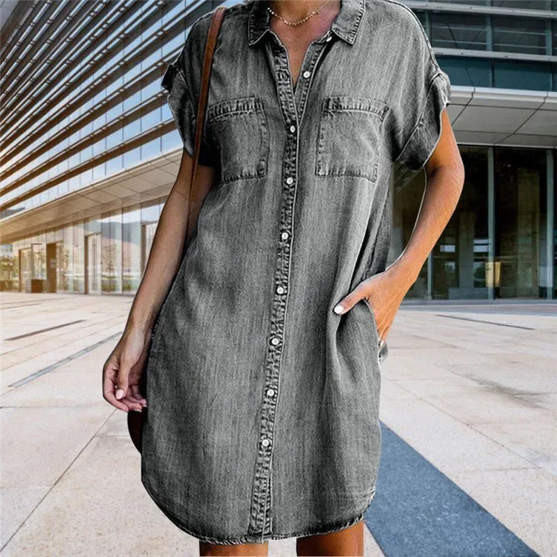 Women Denim Shirt Dresses