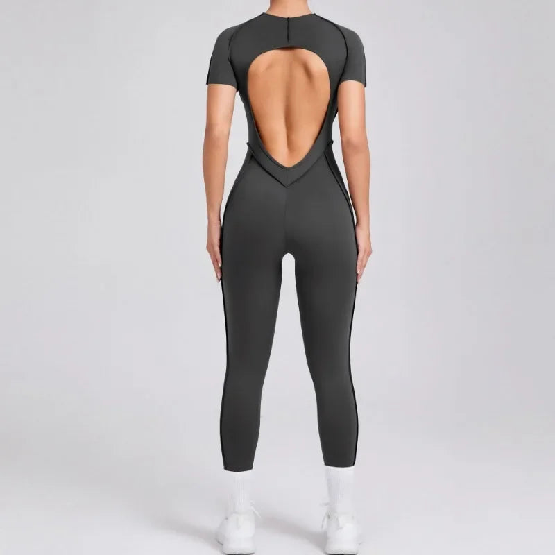 Yoga Suit Fitness Suit Athletic Wear Yoga Set One-Piece Sexy Women Gym Jumpsuit Sportswear Sportswear Women's Clothing Gym Kit