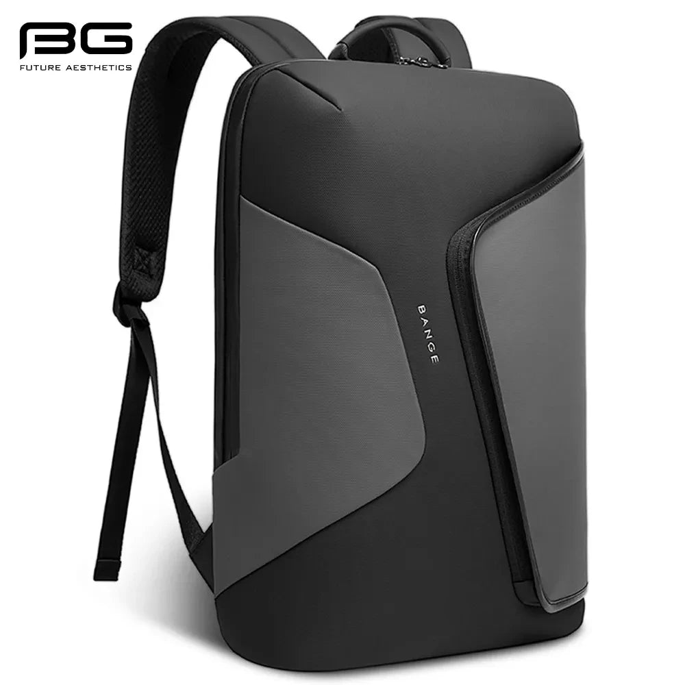 BANGE Business Backpack with External USB Port Anti Splashing Water Travel Backpack