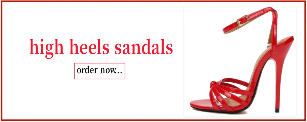 Women's Sandals 2025 Summer Shoes High Heels Hey Si Mey Sexy Black Red Party Slingback Dance Wedding Fetish Shoes Large Size