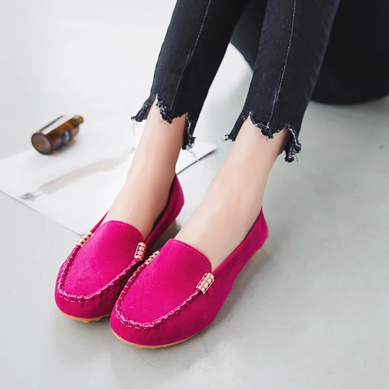 new Women Shoes 2024 Spring Autumn Zapatos Mujer Women Casual Flat Shoes Slips Round Toe Denim Flat Loafer Plus Size Jeans Shoes