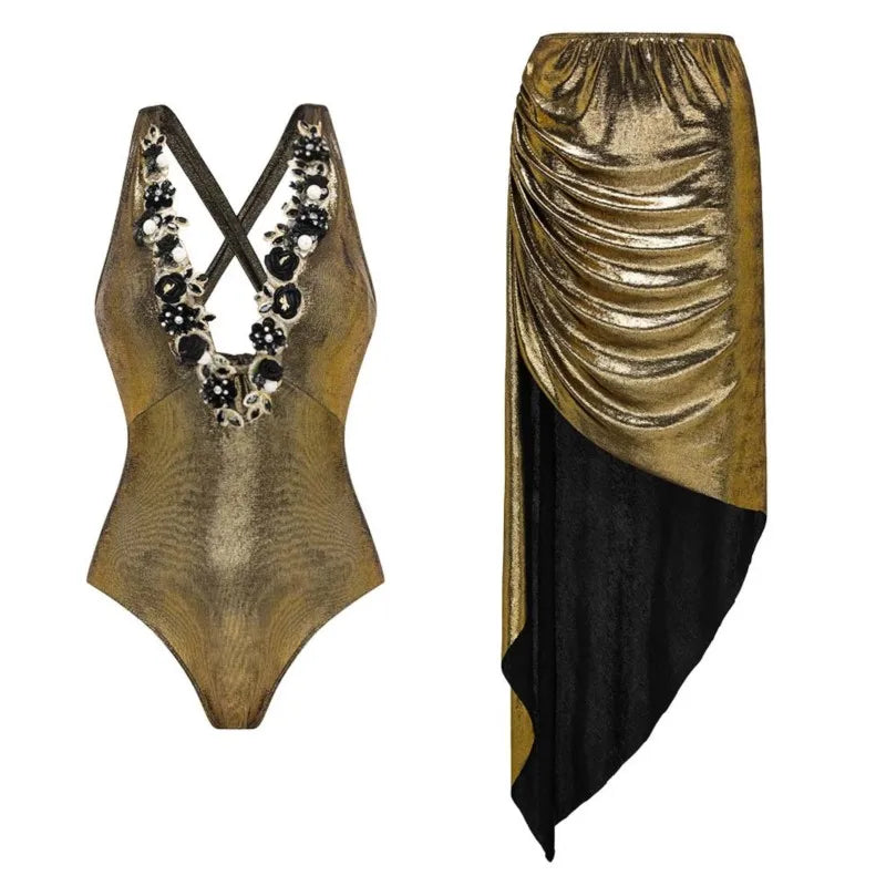 Bikini Bodysuit Swimwear Women Beachwear Holiday Bikini Cover Ups Outfits