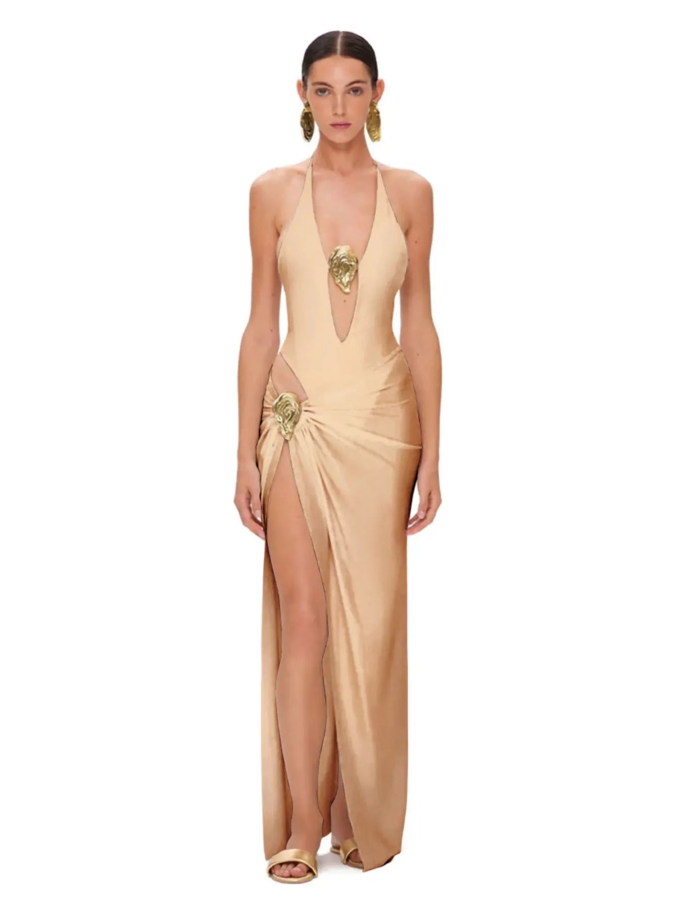 Women Swimsuit with Skirt Backless Swimwear Female Holiday Beachwear