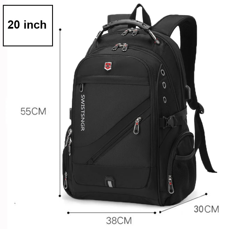 2025 Waterproof 17/20 Inch Laptop Backpack Men Airplane Travel Backpack Women Oxford Rucksack Male School Bag modern Mochila