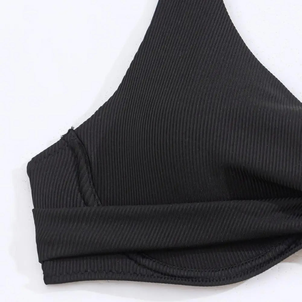 Sexy Summer Beachwear for Women Quick Drying Solid Color
