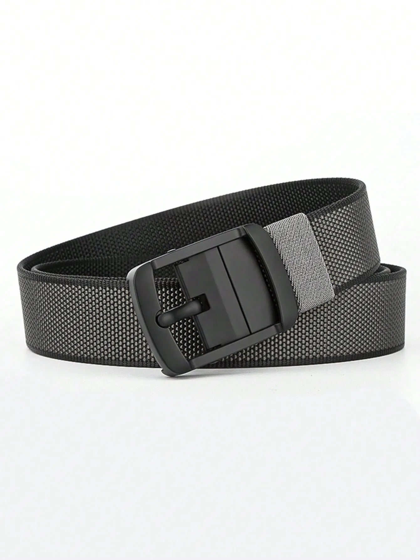 Thick double-sided nylon belt, men's casual needle buckle canvas belt, versatile workwear, jeans, pants strap, trendy