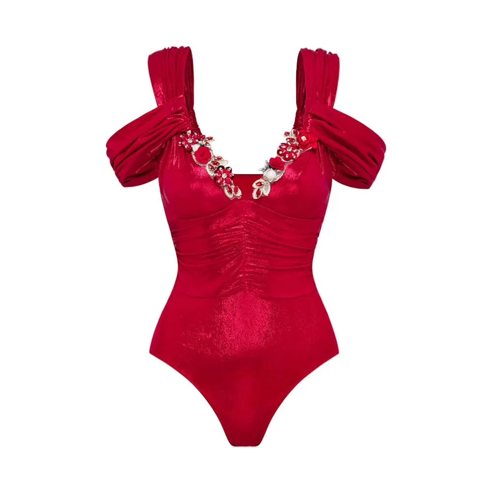 Bikini Bodysuit Swimwear Women Beachwear Holiday Bikini Cover Ups Outfits