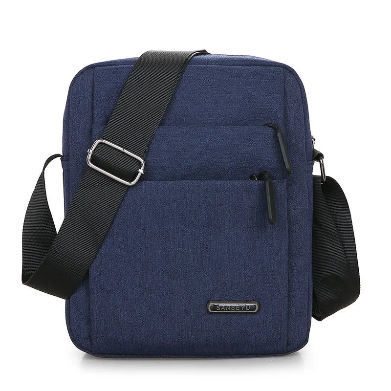 Oxford Men Crossbody Phone Bags, Multi-Layer Zipper Messenger Shoulder Bag Handbag & Purse for Business Travel Men's Bags Bolsas