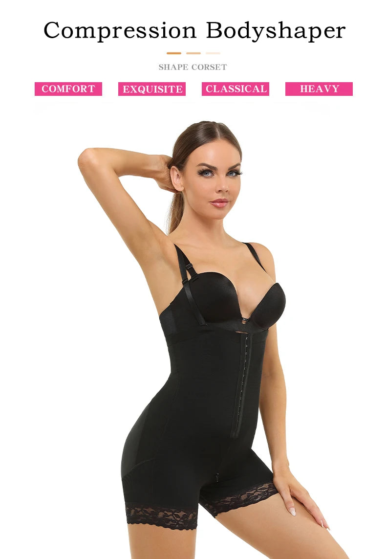 New Arrival High Compression Fajas Abdominal Board Post Surgery Strapless Figure Corrector Tummy Control Waist Body Shapewear