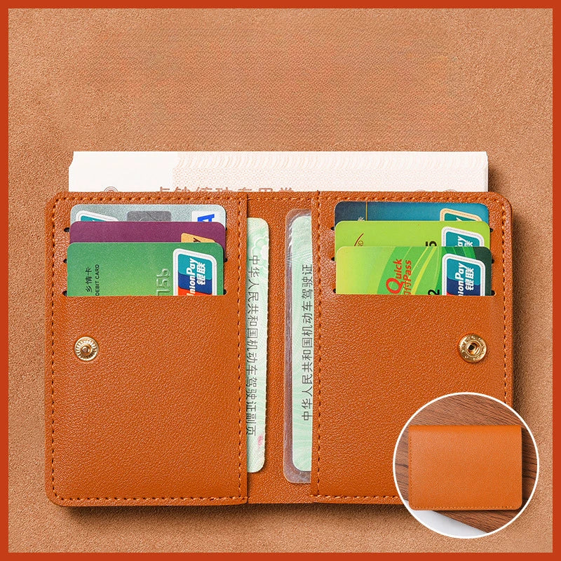 Simplicity Mini Folding Women's for Wallet PU Men Driver's License Credit Card Holder Storage Zero Monederos Purse