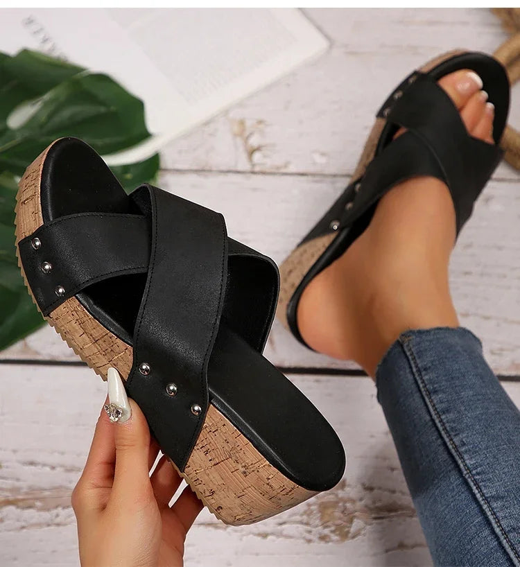 Women's High Heels Wedges Sandals