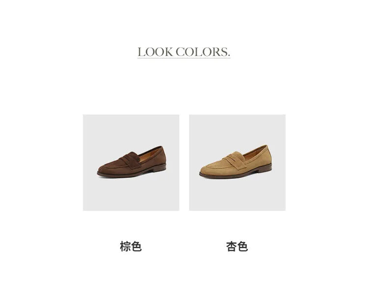 Brown Casual Flats Ladies Shoe Fashion Suede