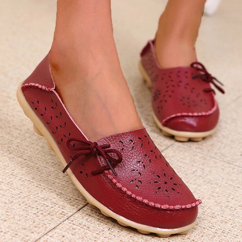 2025 Women Flat Shoes Fashion Women Casual Shoes Breathable Women's Loafers Shallow Comfort Mom Shoes Ladies Zapatillas Mujer