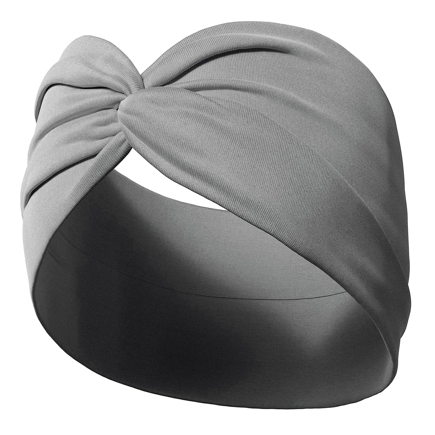 Yoga Headbands For Women's Hair Wide Thick Stretchy Boho African Turban Knotted Leopard Head Bands