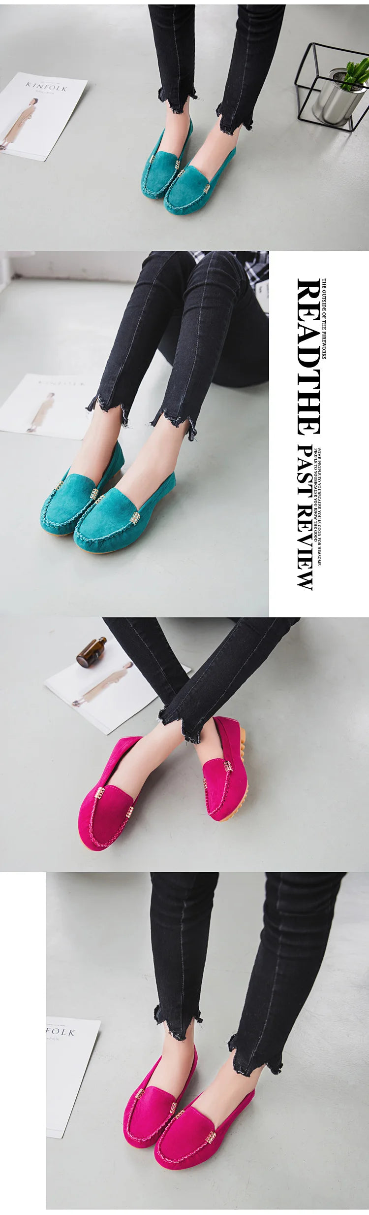 new Women Shoes 2024 Spring Autumn Zapatos Mujer Women Casual Flat Shoes Slips Round Toe Denim Flat Loafer Plus Size Jeans Shoes