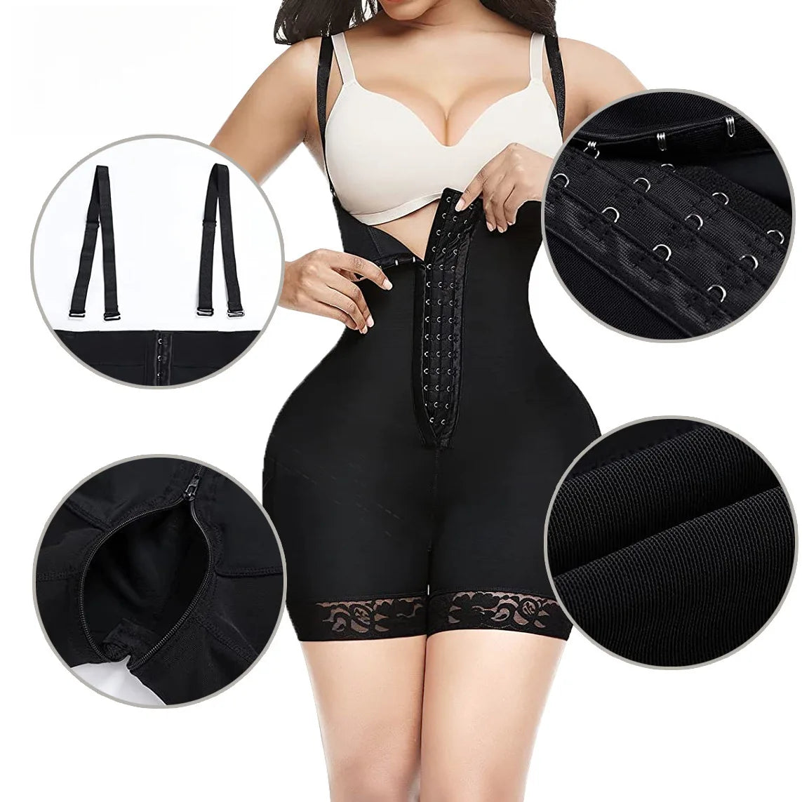 New Arrival High Compression Fajas Abdominal Board Post Surgery Strapless Figure Corrector Tummy Control Waist Body Shapewear