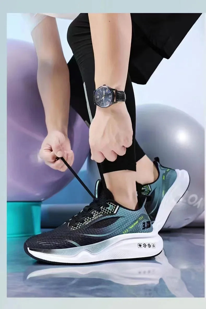 2025 OULYLAN Men Casual Sport Shoes Breathable Lightweight Sneakers Outdoor Mesh Running Shoes Athletic Jogging Walking Shoes
