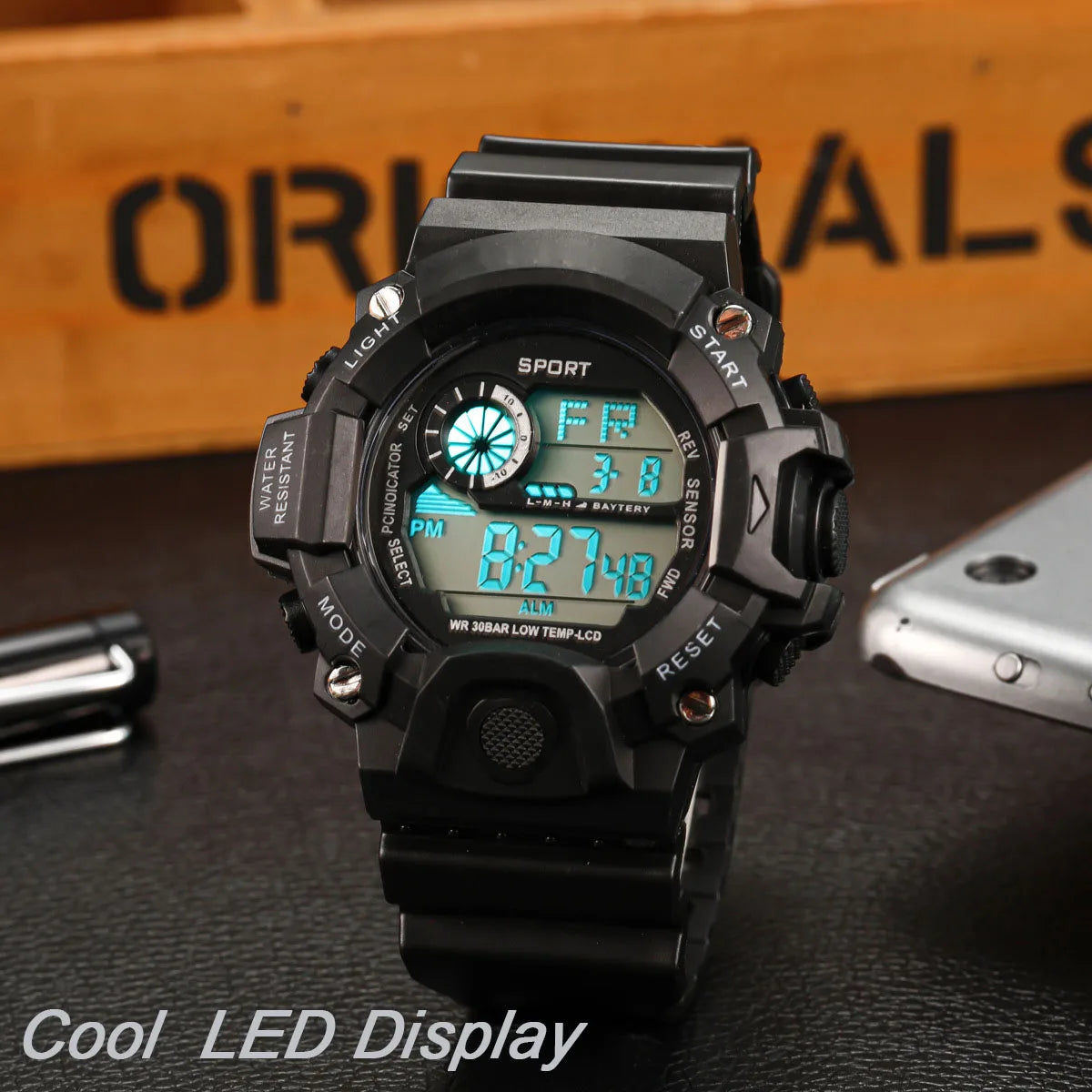 Military Digital Watch for Men Outdoor Men's Sports Watches Clock Waterproof Luminous Chronograph Student Electronic Wristwatch