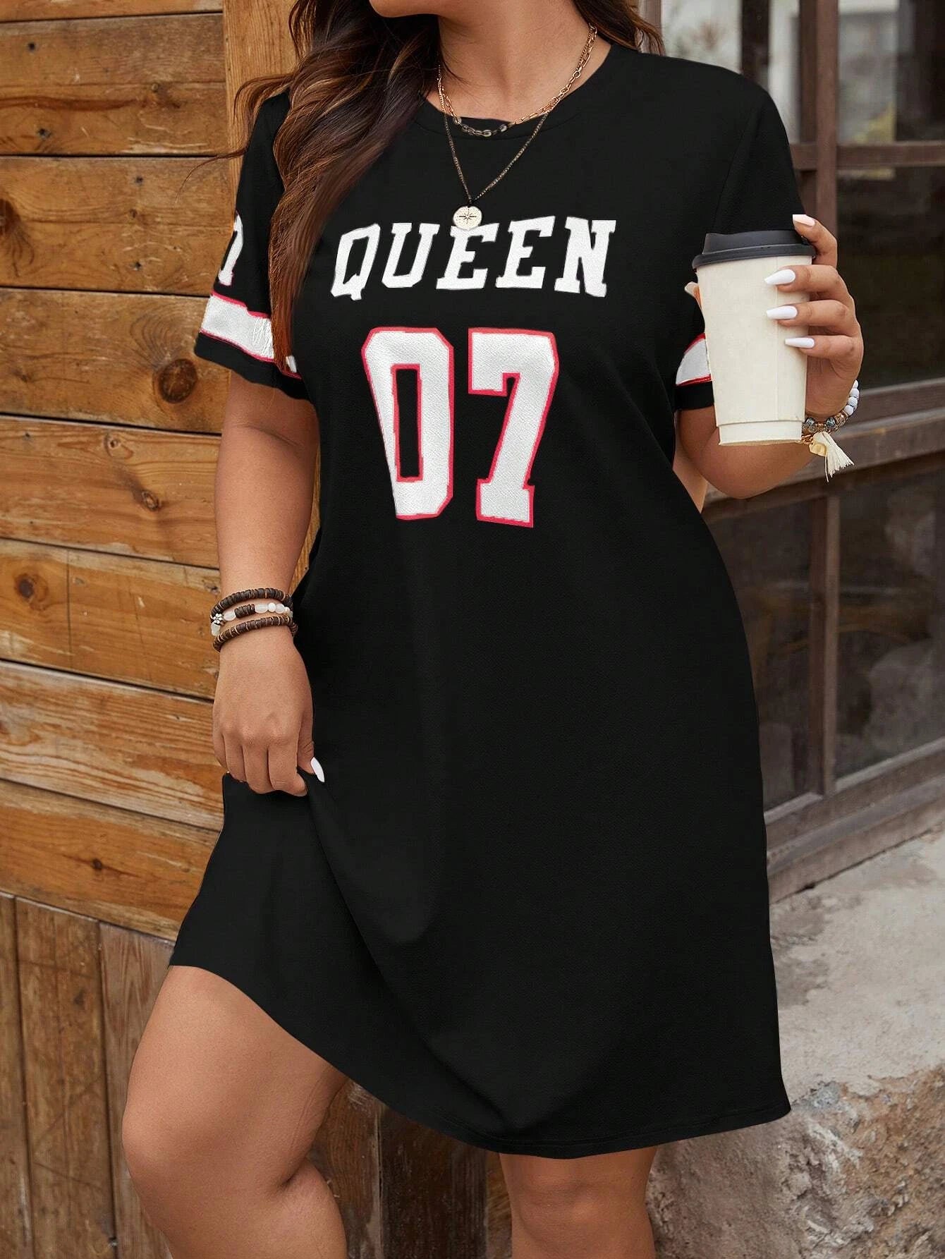 Plus Size Women's Sporty Casual Dress