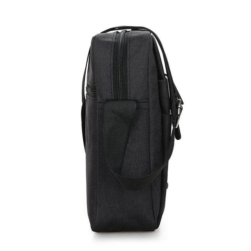 Oxford Men Crossbody Phone Bags, Multi-Layer Zipper Messenger Shoulder Bag Handbag & Purse for Business Travel Men's Bags Bolsas
