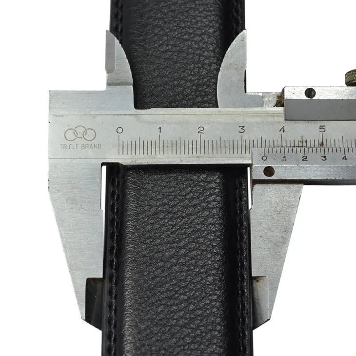 Men's Leather Belts Fashion Automatic Buckle Cowskin Male Belt Luxury Designer Black Brown 3.5cm Plus Size 130 140 150 160 170cm