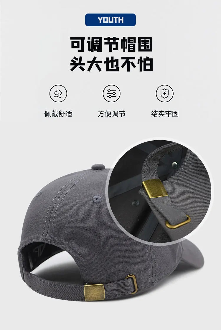 11 Colors Big Size Baseball Cap for Man and Woman Cotton Soft Top Snapback Hat Fashion Sun Cap 55-60cm 60-65cm