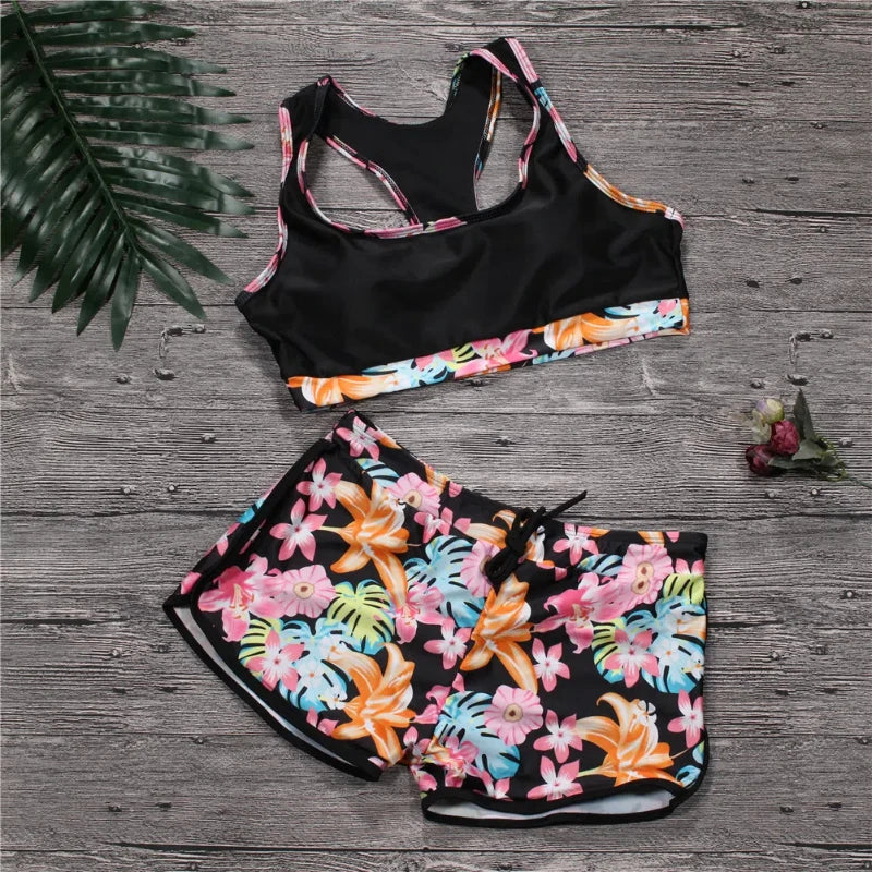 Swimsuit Women Sporty Tankini Sets