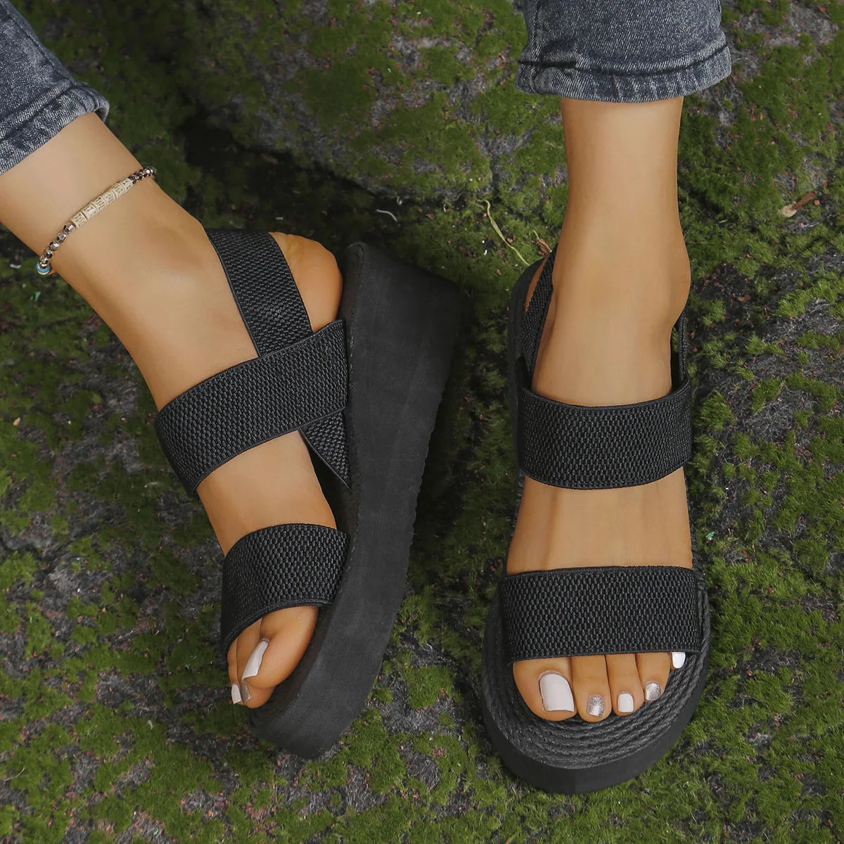 Wedge Sandals Outdoor Summer Lightweight Slides