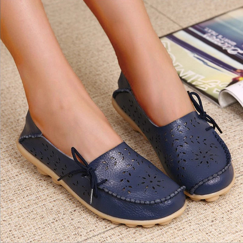 2025 Women Flat Shoes Fashion Women Casual Shoes Breathable Women's Loafers Shallow Comfort Mom Shoes Ladies Zapatillas Mujer