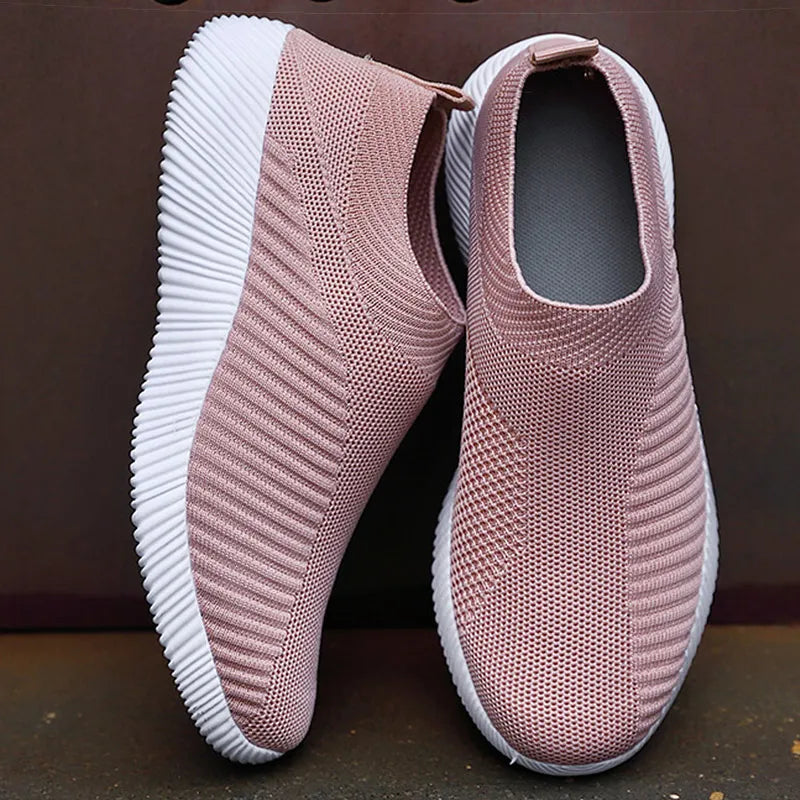 Breathable Flats Elastic Flat Shoes For Women Sneakers