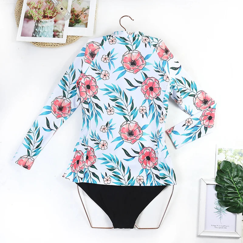 Women Surfing Two Piece Swimsuit